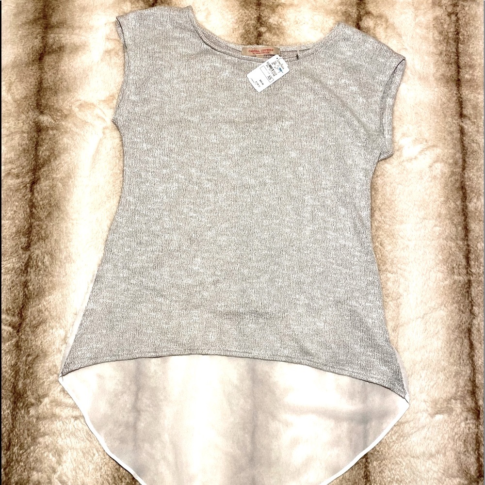 Casual Couture by Green Envelope asymmetric Blouse Top